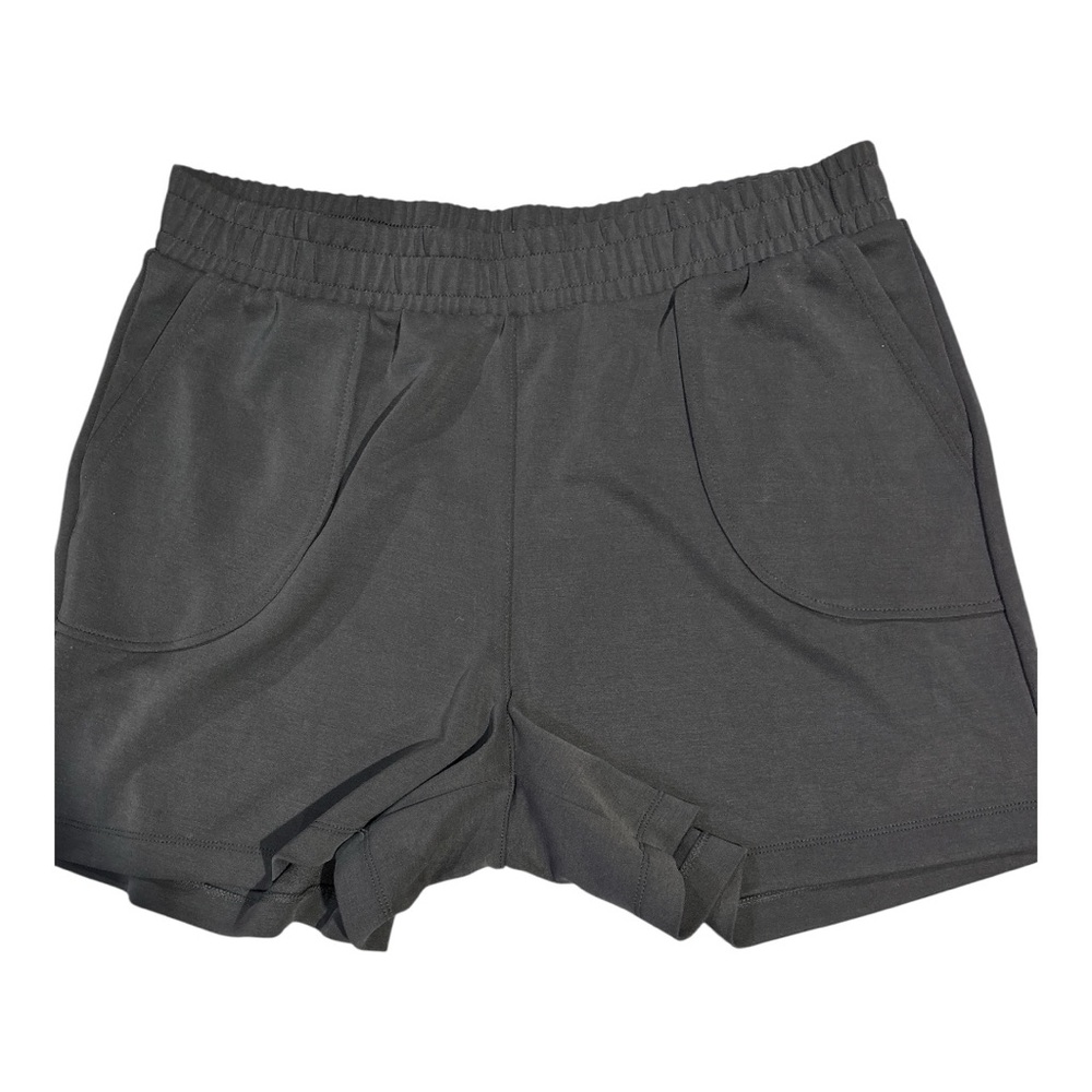 Rae Mode Women's Black Shorts with Thick Elastic Waistband and Pockets Size 1X